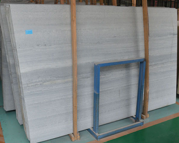 Natural light colorblue wood grain marble flooring tiles