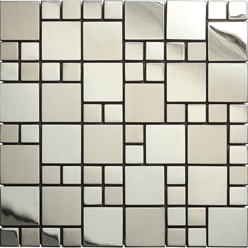 stainless steel metal mosaic tiles