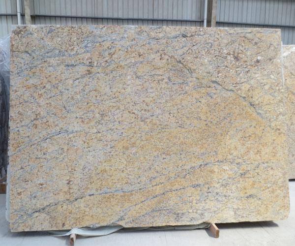 Golden flower yellow granite slab