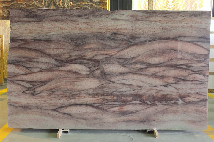 Wave veins desert rose pink marble