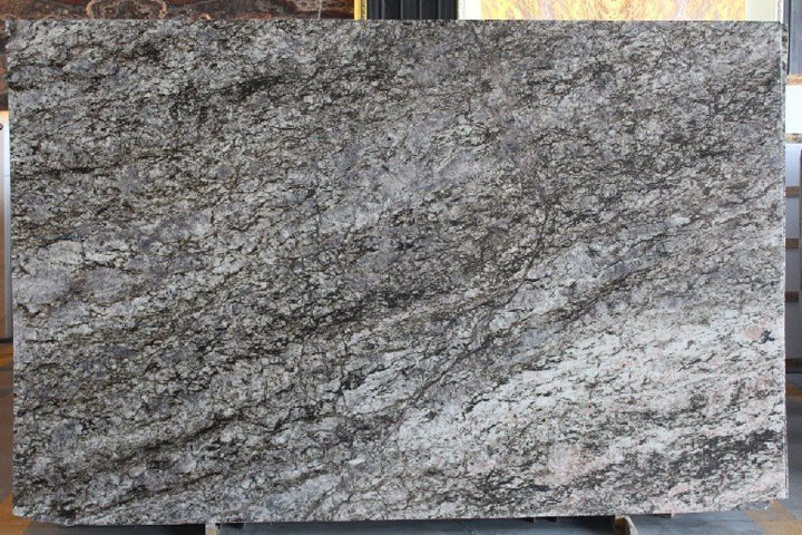 Diamond blue granite slab