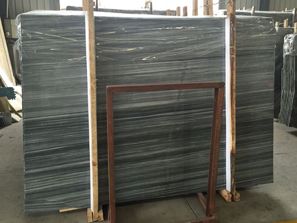 China white veined cloud grey marble slab