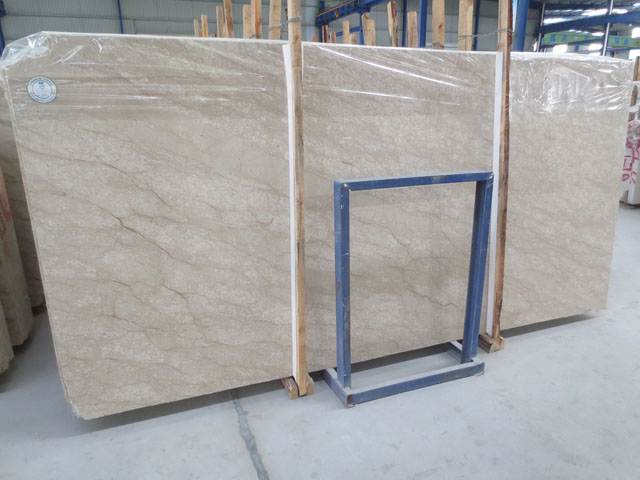 Turkey veined castel beige marble slab