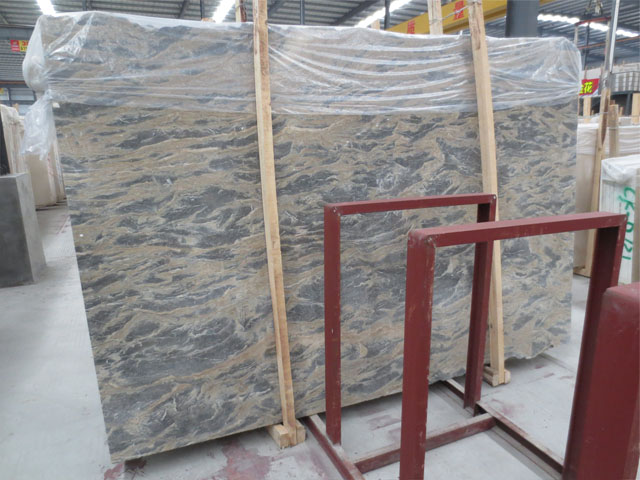 Turkish gold vein apolo grey marble slab