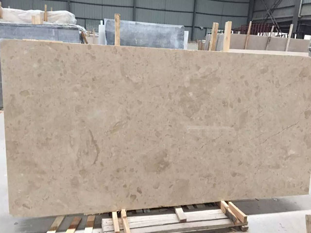 Irish light yellow beige marble slab