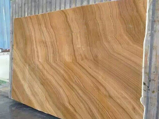 Turkey yellow wooden veined marble