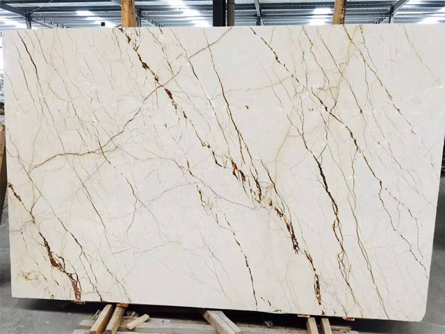 Turkey sofitel gold veined white marble