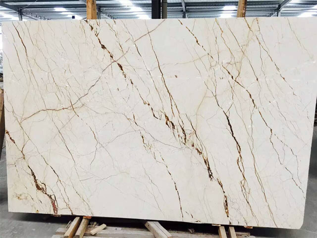 Turkey sofitel gold veined white marble