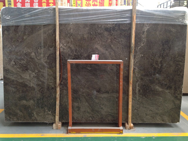 China dark brown moon valley marble