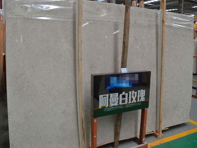 Oman delicato white rosa marble slab