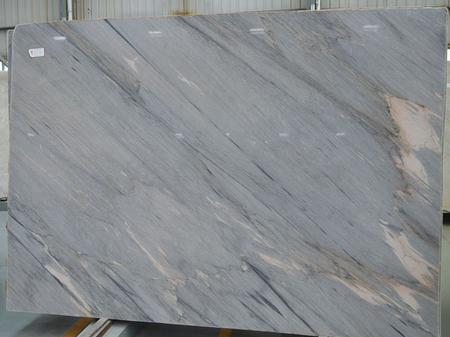 Italian aurora blue veins marble slab