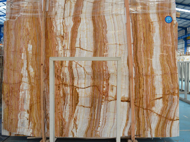 Chinese gold veins beige jade marble