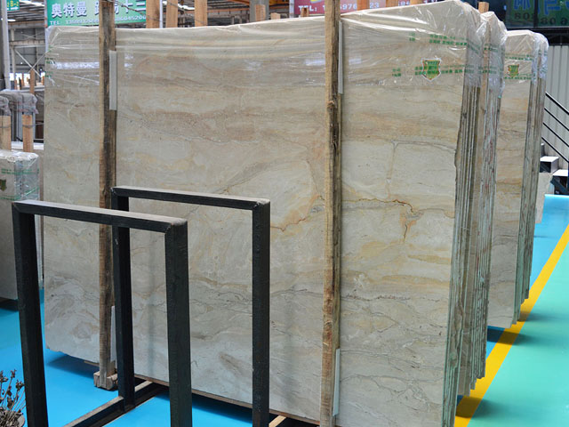 Italy golden beige marble slab