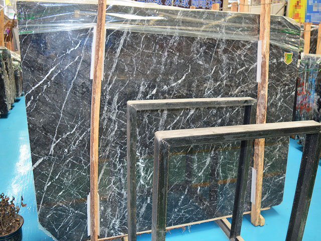 Imported Italian disorderly lines grey emperador marble