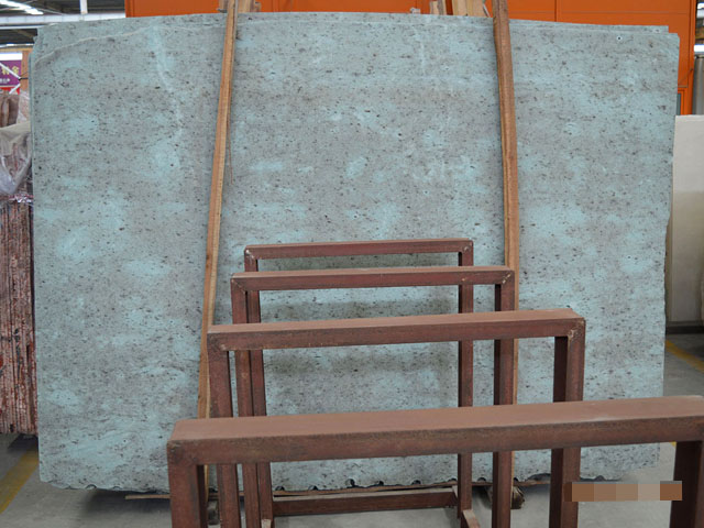 Chinese blue travertine slab