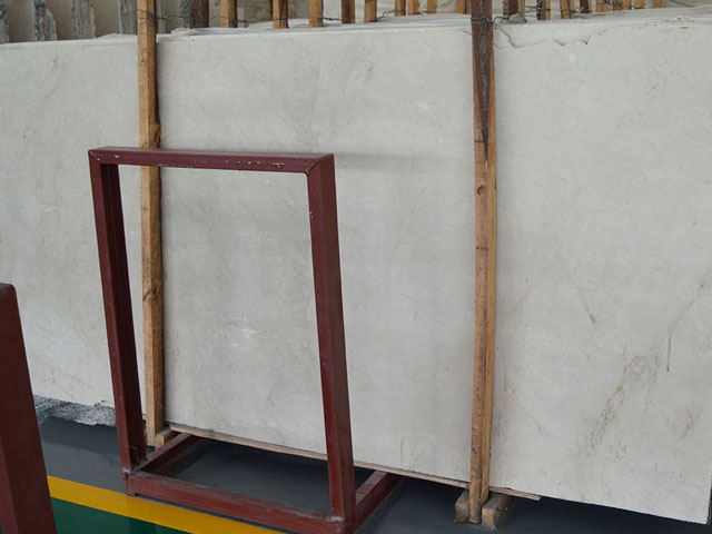 Chinese golden enamel beige marble slab