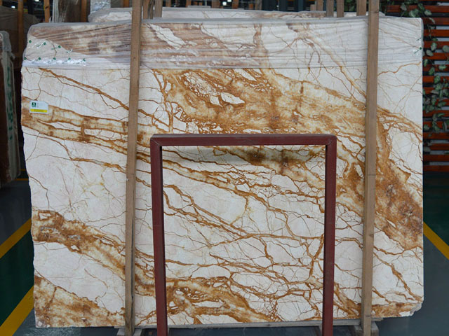 China golden veins yellow marble