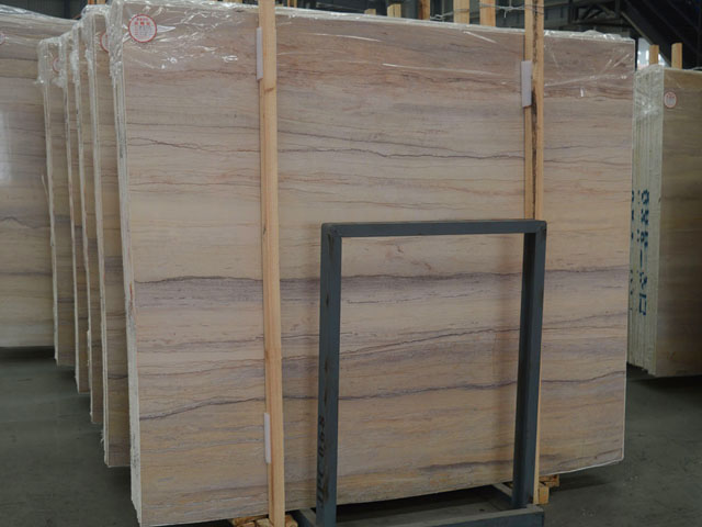 Italian ginkgo wood grain beige marble