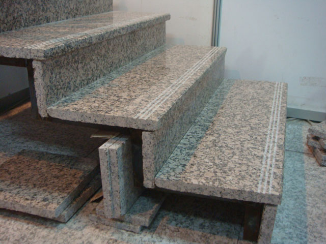 China Pink Porrino red granite stair 