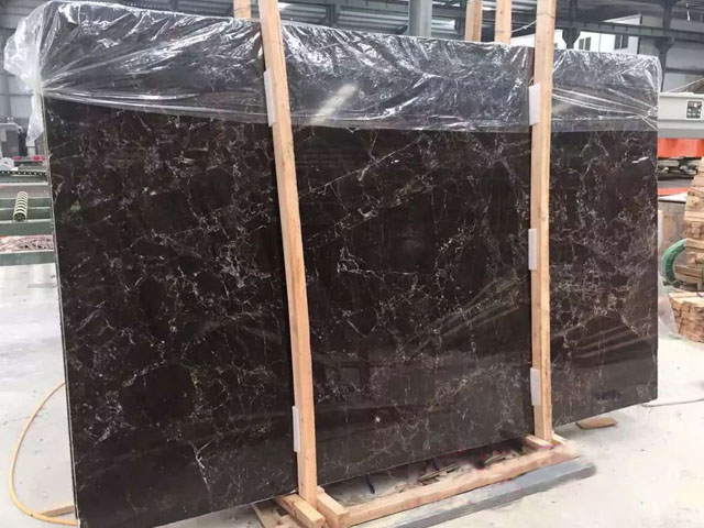 Chinese dark purple emperador marble slab