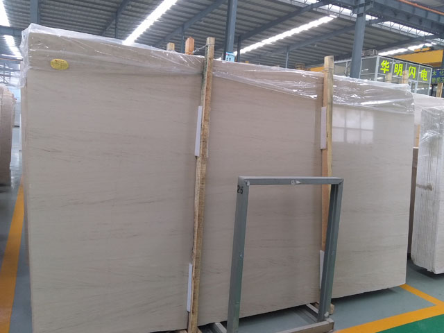 China moca cream white marble slab