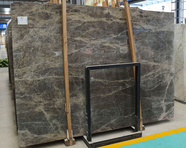 China light black olive emperador marble slab