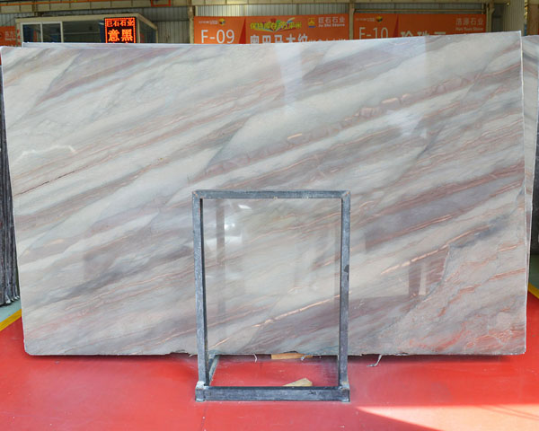 Fantastic color blue wood grain serpeggiante marble slab