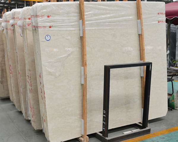 New cream beige Mona Lisa marble slab