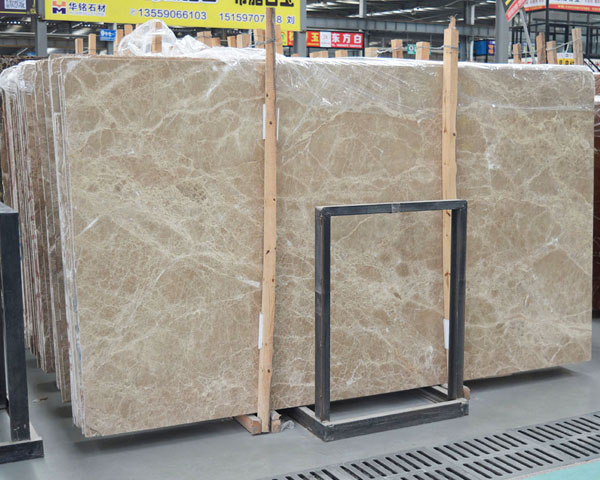 China light color crystal coffee brown emperador marble