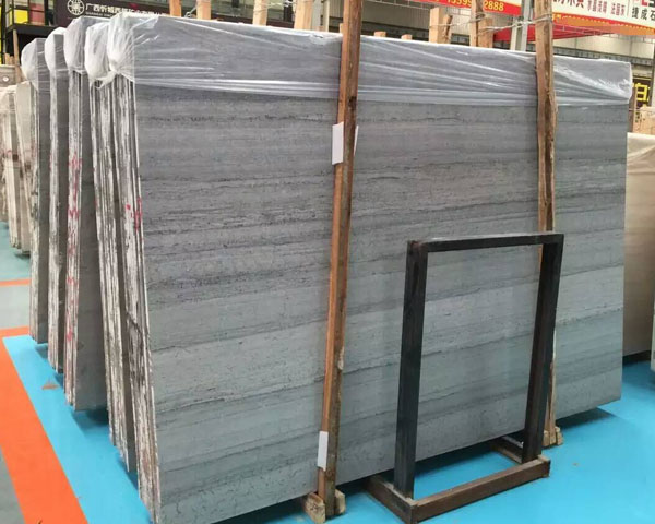 Blue wood grain serpeggiante marble stone