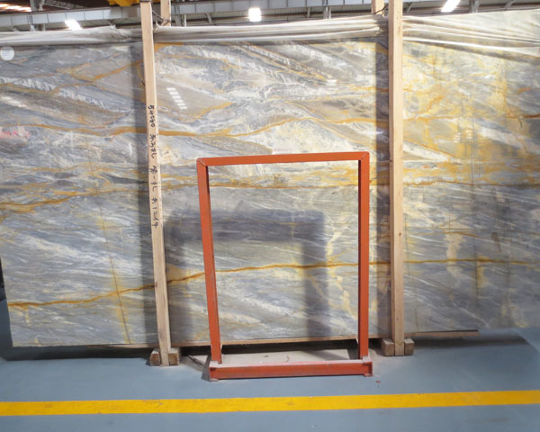 Golden vein gold age grey marble slab
