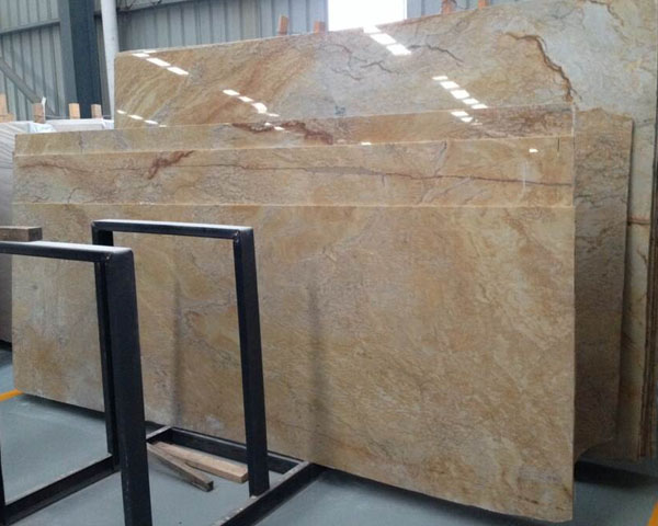 London golden vein yellow marble slab