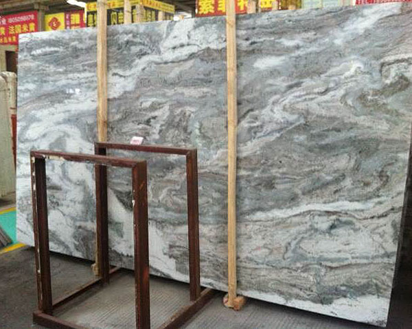 Fantastic color serpentine brown marble slab