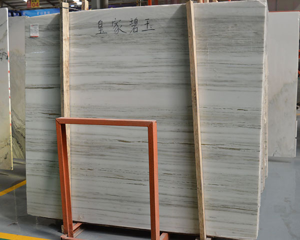 Royal white wood vein onyx marble slab