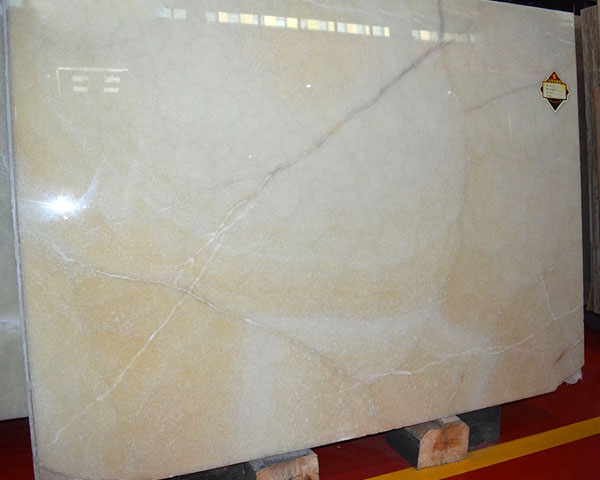 Cream beige and white onyx slab price