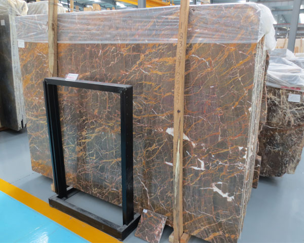 European Imperial golden vein gray marble