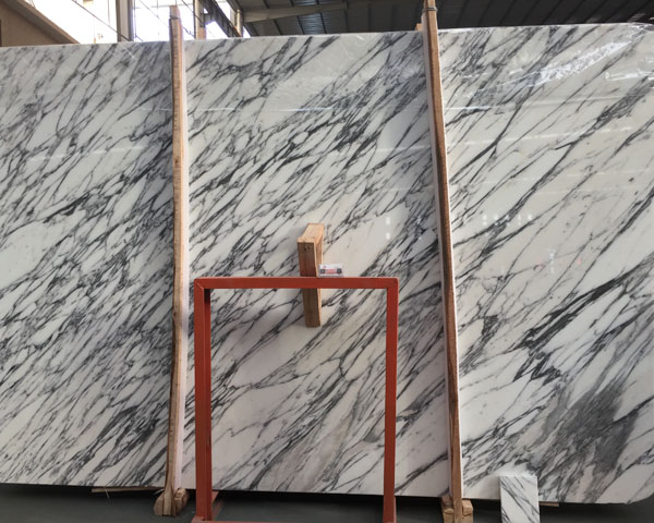 Italian statuario venato white marble slab price