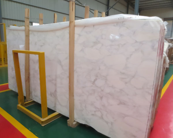 Whole sale new snow white marble slab price 