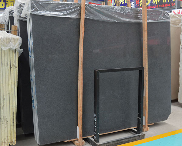 Solid color grey ice marble slab for sale