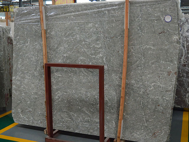 Imported grey marble slab with white veins Iran