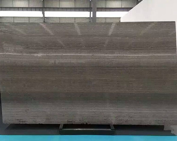 New dark gray wood vein marble slab for sale