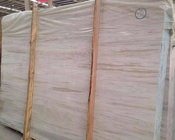 Natural rose pink wood grain marble slab for design