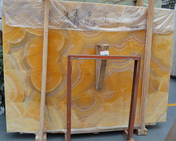 Luxury top quality yellow onyx slab price