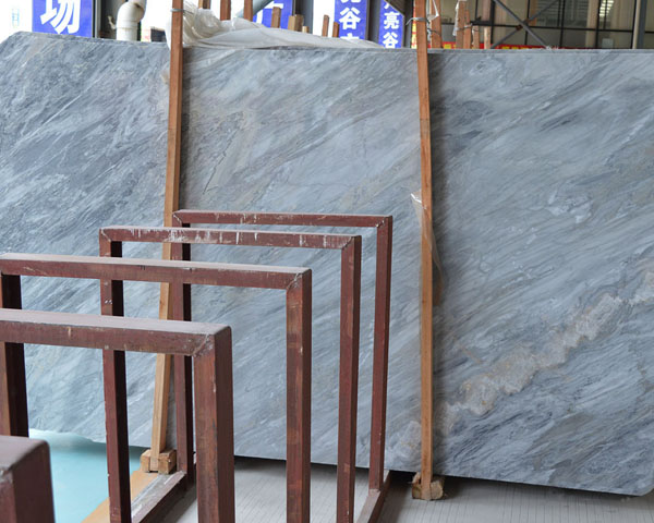 Natural wavy vein light grey marble slab price