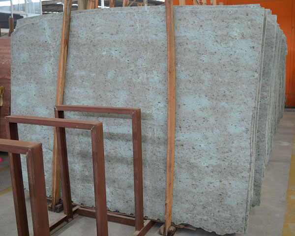 Imported grey vein blue travertine for flooring tile