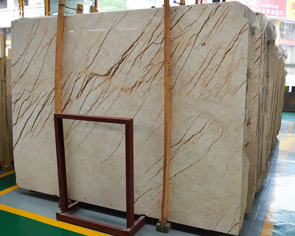 Menes golden line veins beige marble slab