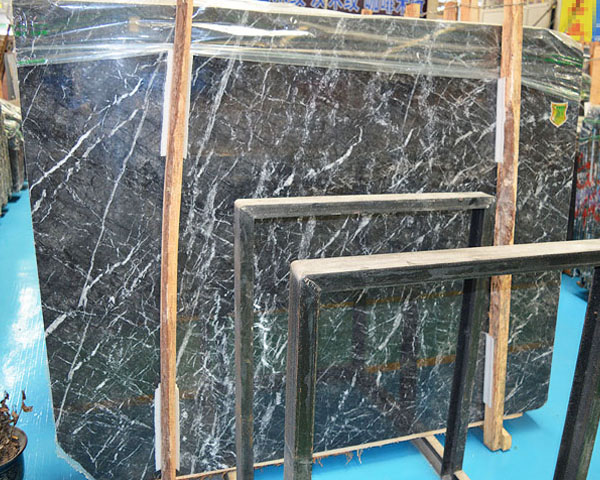 Imported emperador dark grey marble slab from Italy