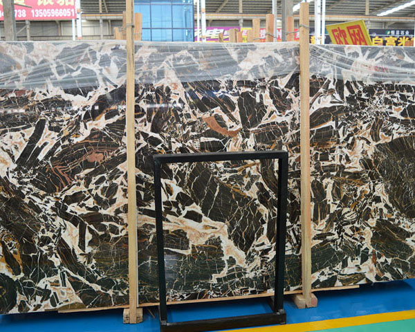 China spots dark green onyx stone supplier