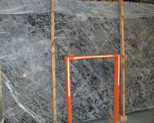 Natural stone Rome grey cloudy marble slab for sale