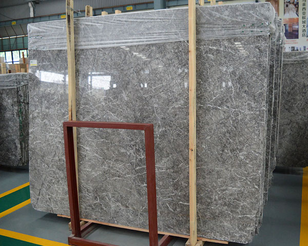 Natural grey emperador light marble slab for sale